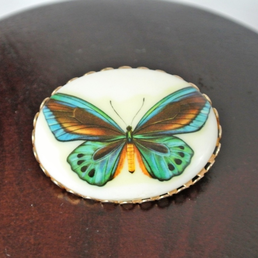 Vintage 70s Butterfly Brooch